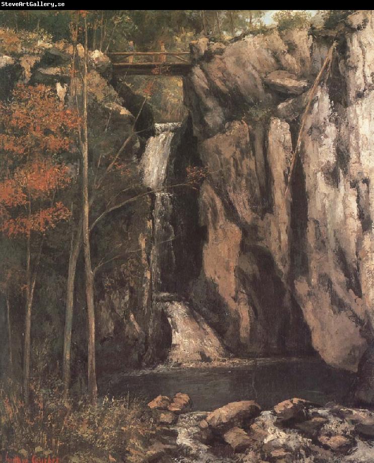 Gustave Courbet Waterfall